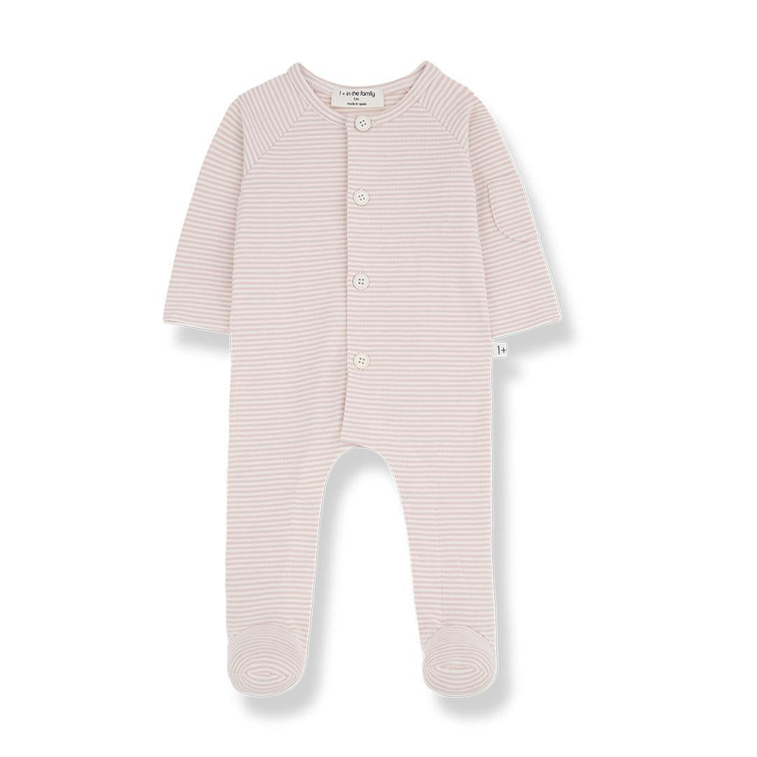 1+ In The Family Philipe Jumpsuit w/feet - Nude