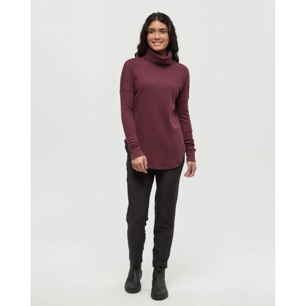 TENTREE - HIGHWOOD TURTLENECK SWEATER | Deep Burgundy