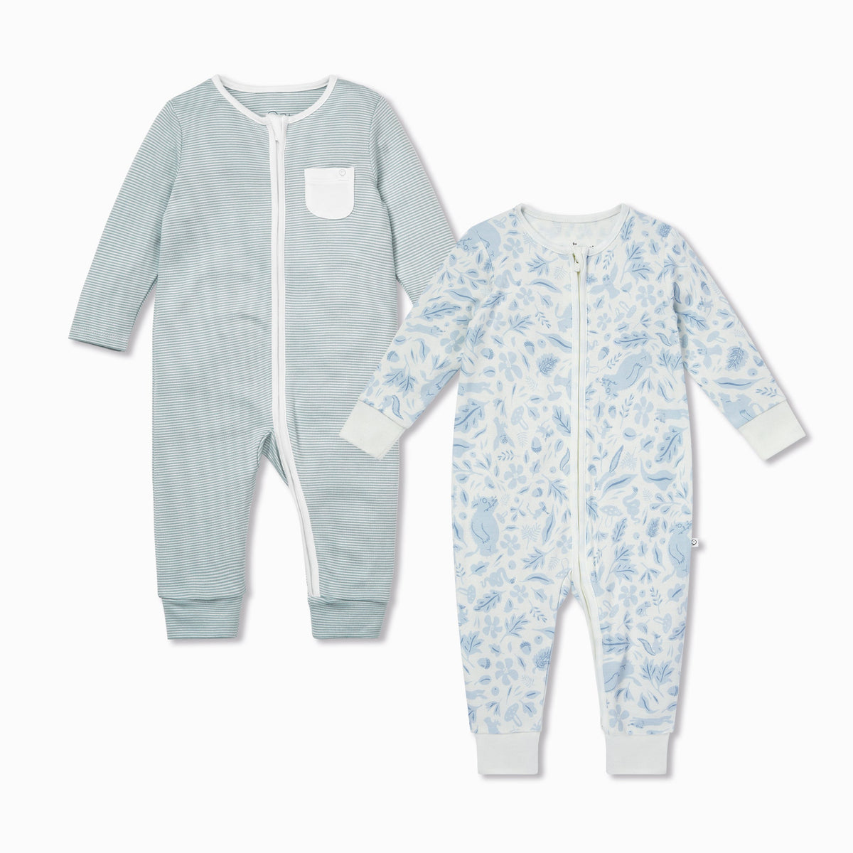 Gruffalo Dragonfly Blue Zip-Up Sleepsuit 2 Pack