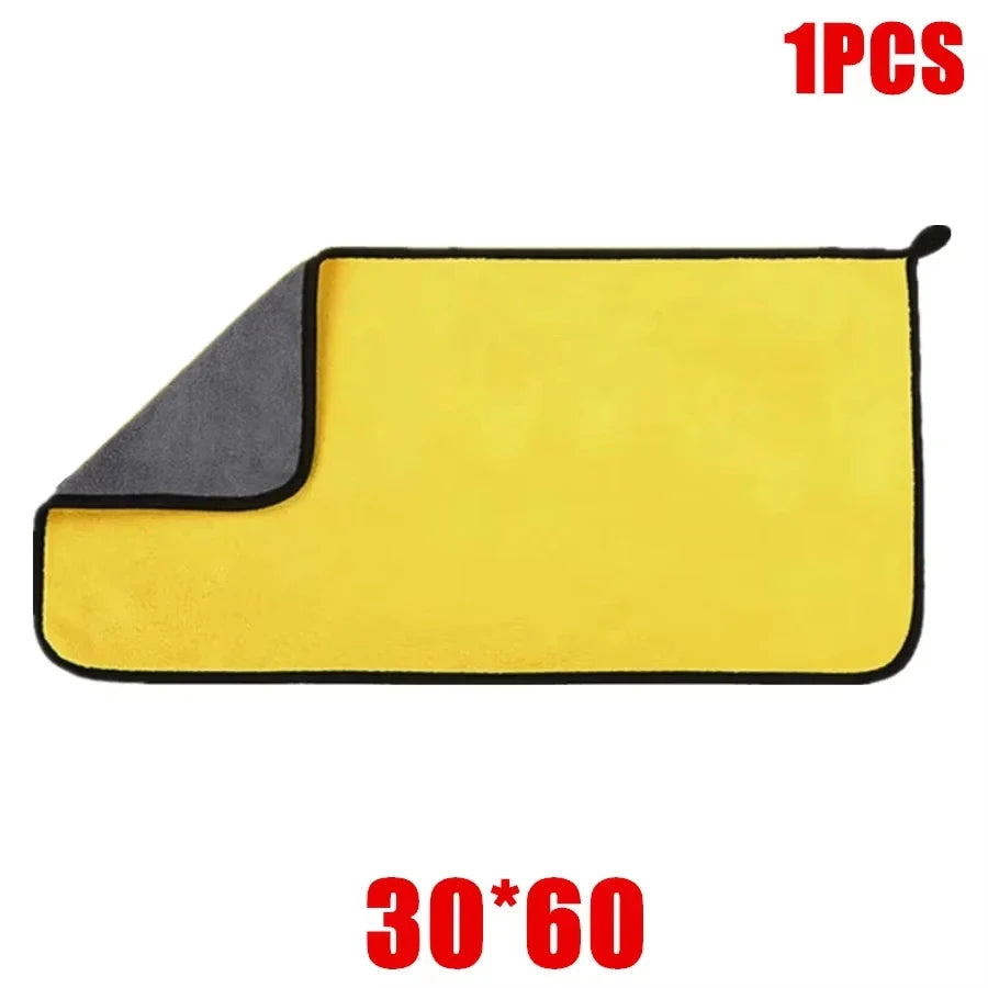 3/5/10Pcs Car Wash Microfiber Towel 30*30CM / 30*60cm Car Cleaning Drying Cloth Care Cloth Car Wash Towel Kitchen Towel