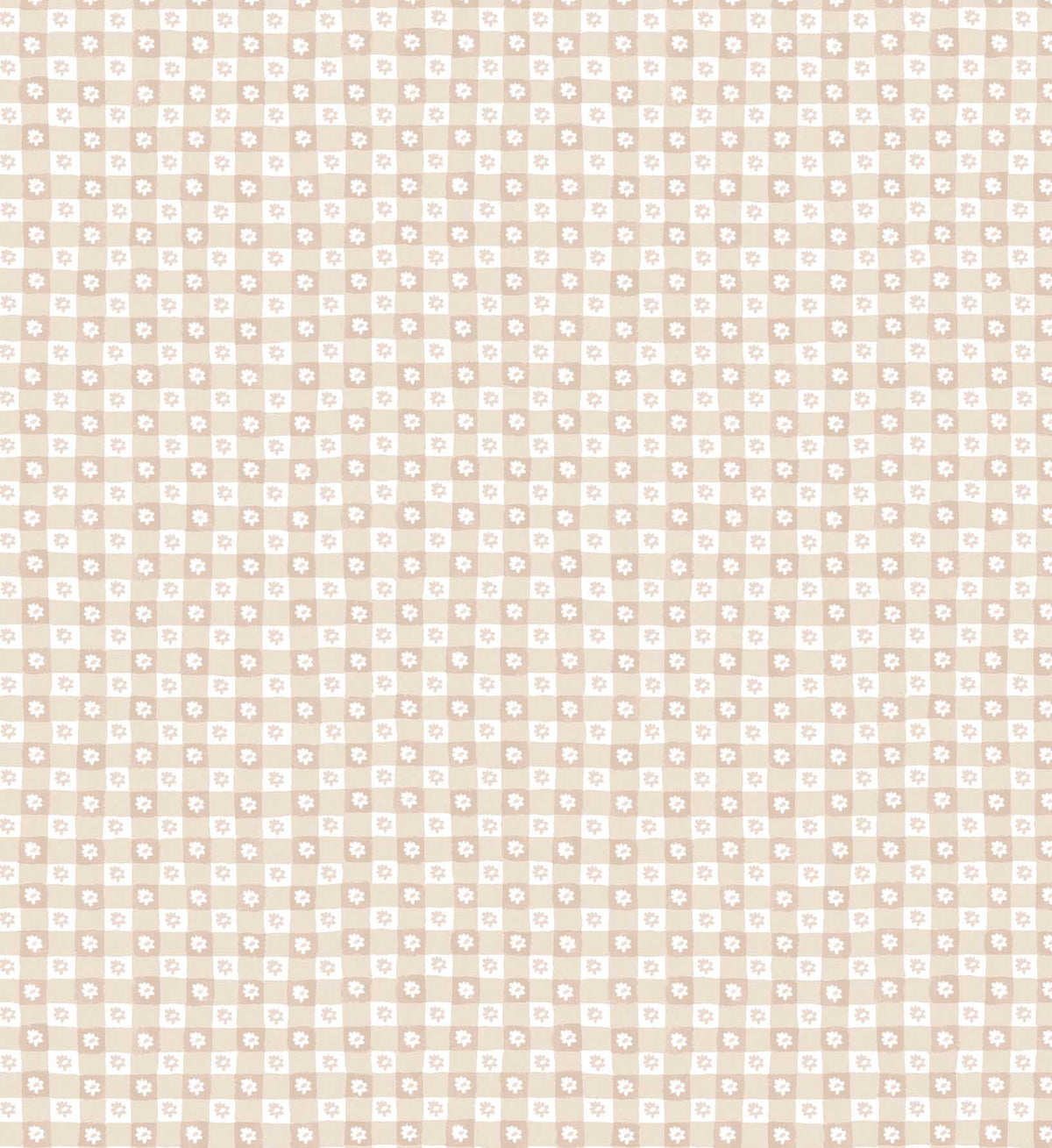 Daisy Gingham Peel & Stick Wallpaper - Blush