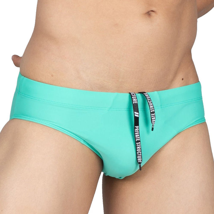 beFIT Swim Mini Brief - Green - 4406 - | Private Structure - | MAD Lifestyle