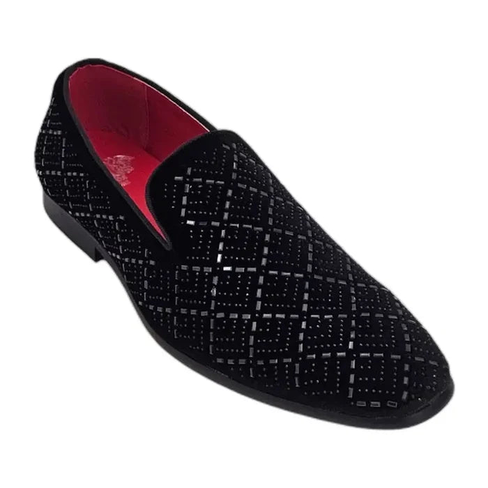 RB-110 Black velvet dress loafer for men – KCT Menswear