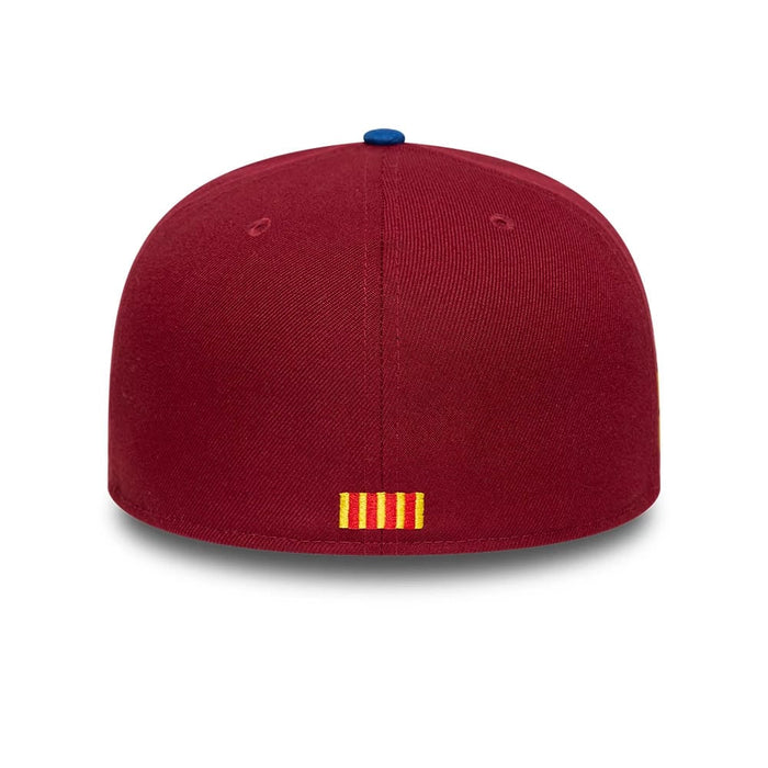 This is a FC Barcelona Mes Que Un Dark Red 59FIFTY Fitted Cap 6