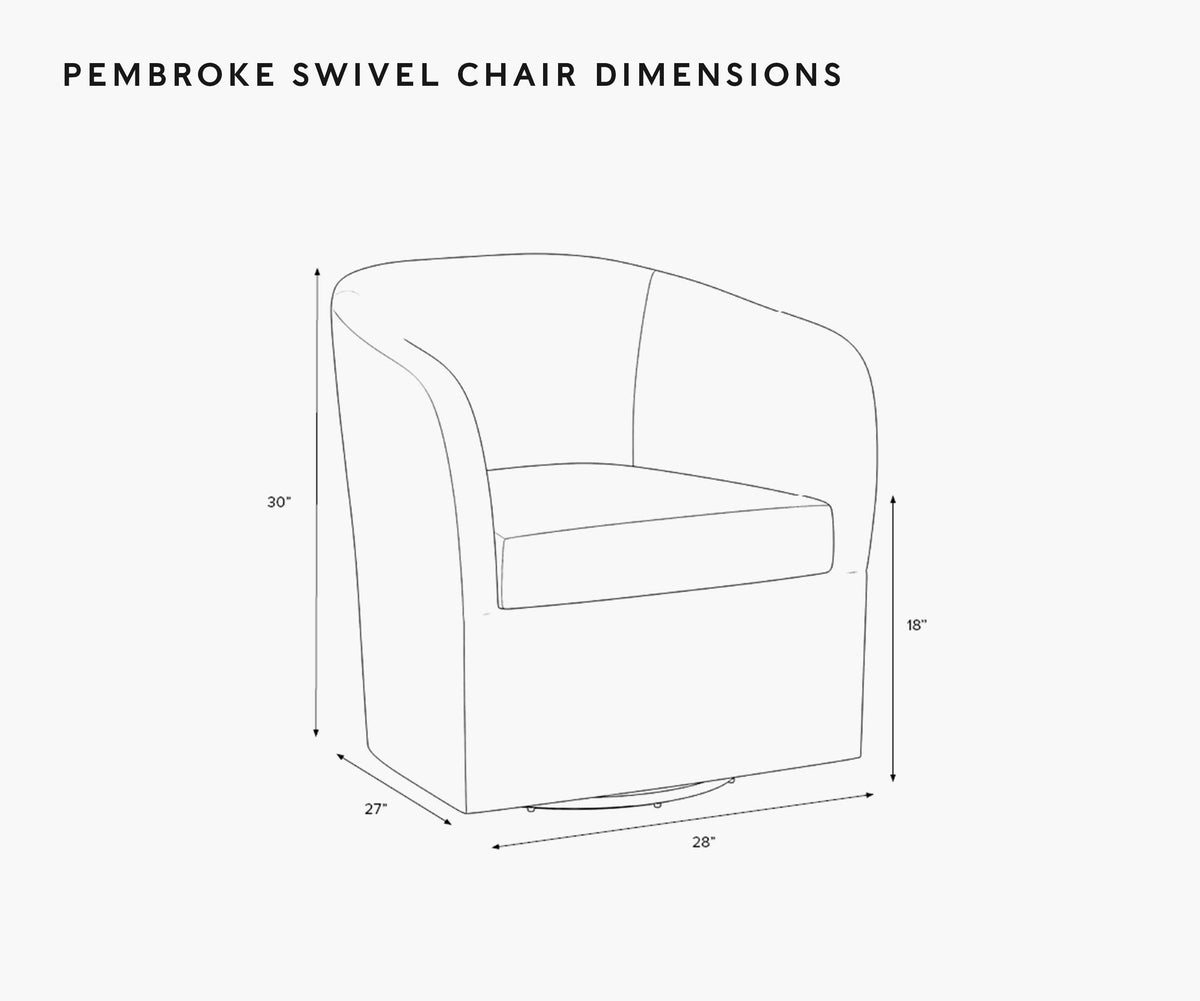 Pembroke Swivel Chair - Bramble