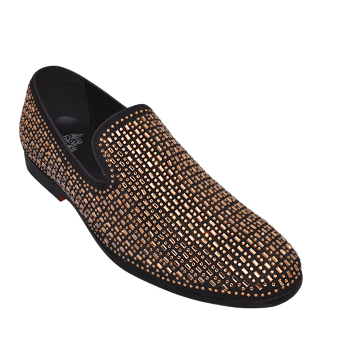 Men's gold sparkle dress shoes for prom - KCT Menswear