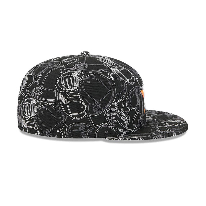Pictured is this MLB Cap Scramble Houston Astros 59FIFTY Fitted cap in black. 7