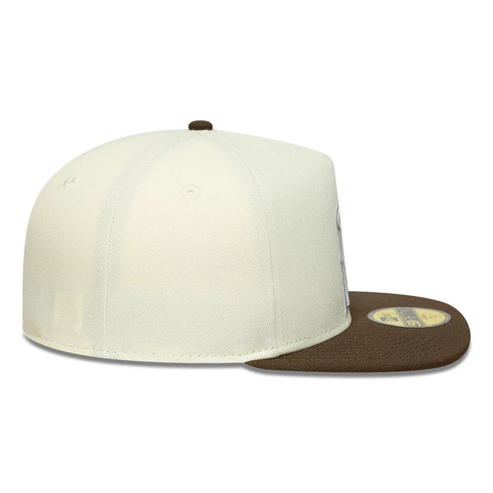 This is a LA Angels MLB Cream 59FIFTY A-Frame Fitted Cap 7