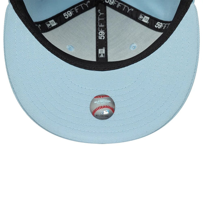 This is a LA Dodgers MLB Pastel Blue 59FIFTY Fitted Cap 7