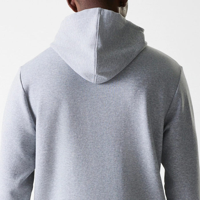 The Male model is wearing LA Dodgers MLB Wordmark Grey Pullover Hoodie 7