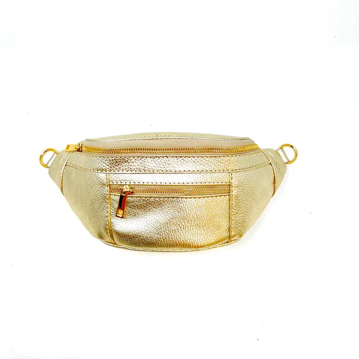 Leather Crossbody Belt Bag