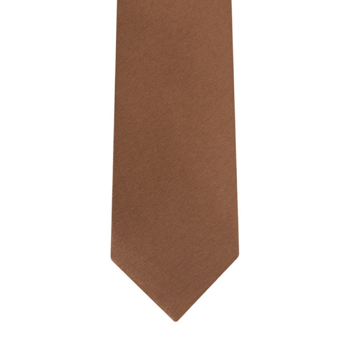 Medium Brown Slim 2.25 inch Tie - KCT Menswear