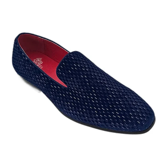 RB-105 Navy velvet dress loafer for men – KCT Menswear