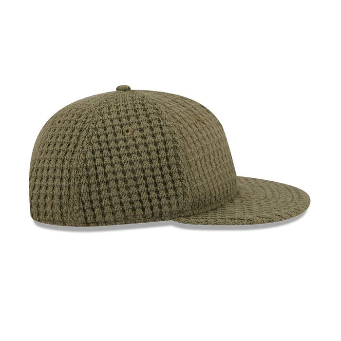 This is a New Era Waffle Knit Green Retro Crown 9FIFTY Adjustable Cap 7