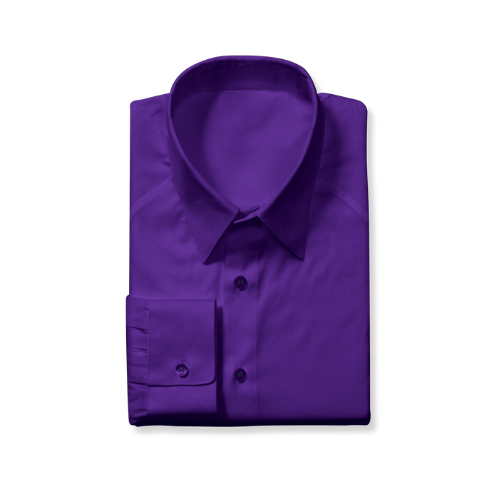 Men's purple slim fit dress shirt - KCT Menswear