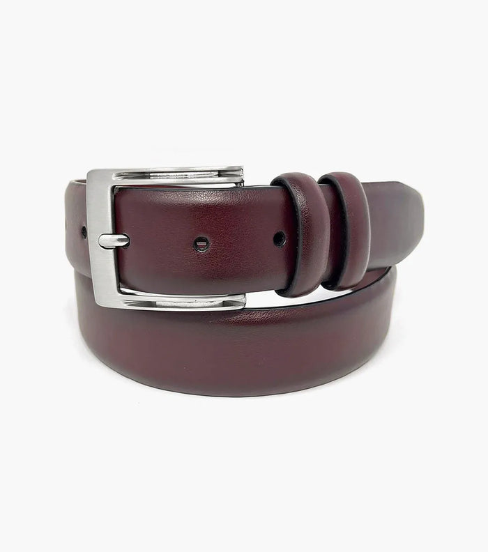 The Baron – Double Strap Dress Belt in Burgundy – KCT Menswear