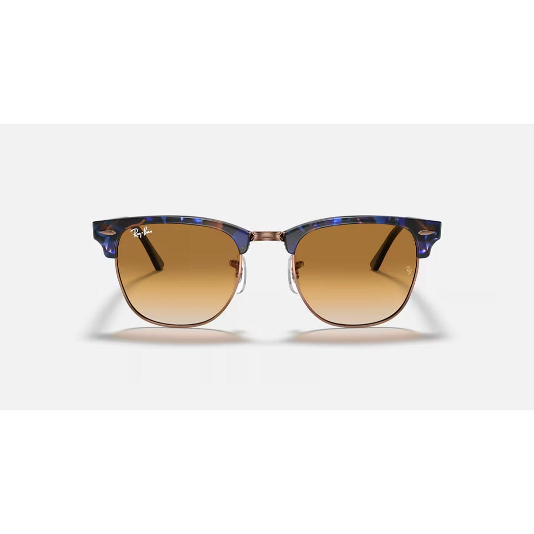 RAYBAN - CLUBMASTER | Spotted Brown/Blue w/ Brown Gradient