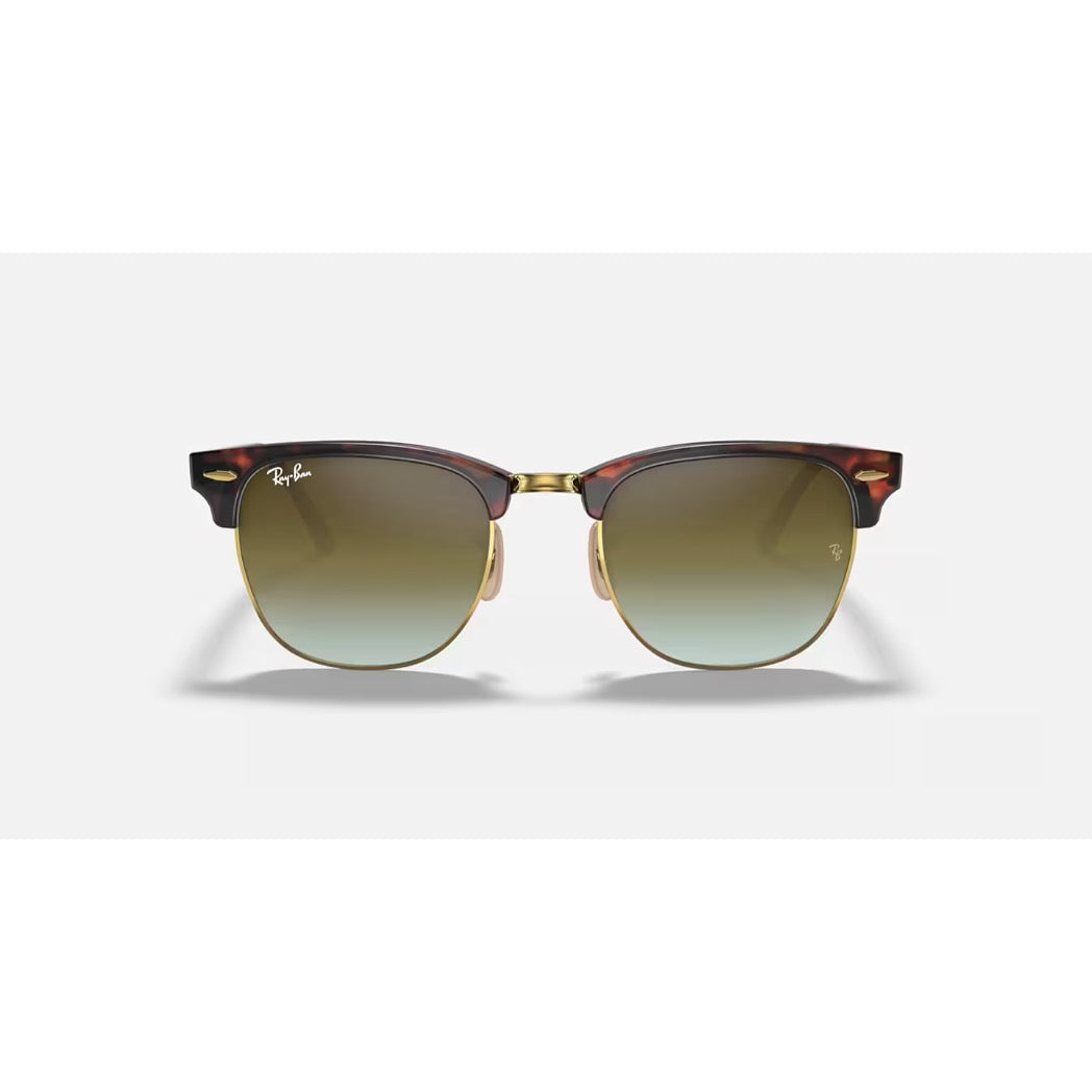 RAYBAN - CLUBMASTER | Tortoise w/ Green Flash Gradient