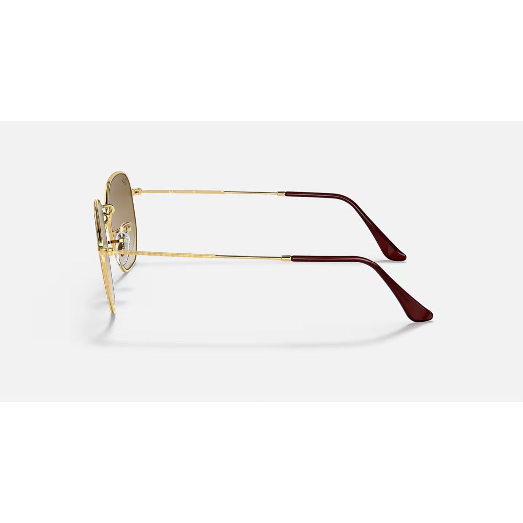 RAYBAN - HEXAGONAL | Arista Gold w/ Light Brown Gradient