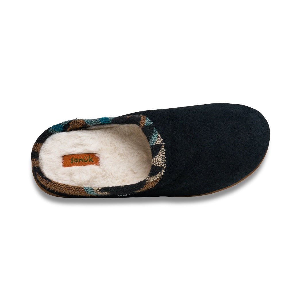 SANUK - CLOUD LOUNGER (MENS) | BLACK SUEDE