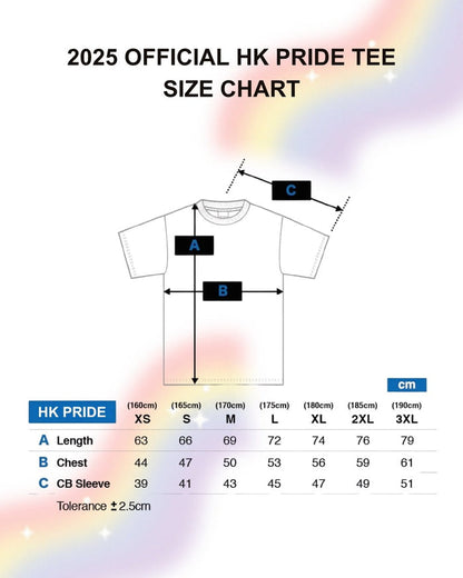 2025 Official HK Pride "No Frame for Love" Midnight Tee - | Hong Kong Pride - T-Shirts | MAD Lifestyle