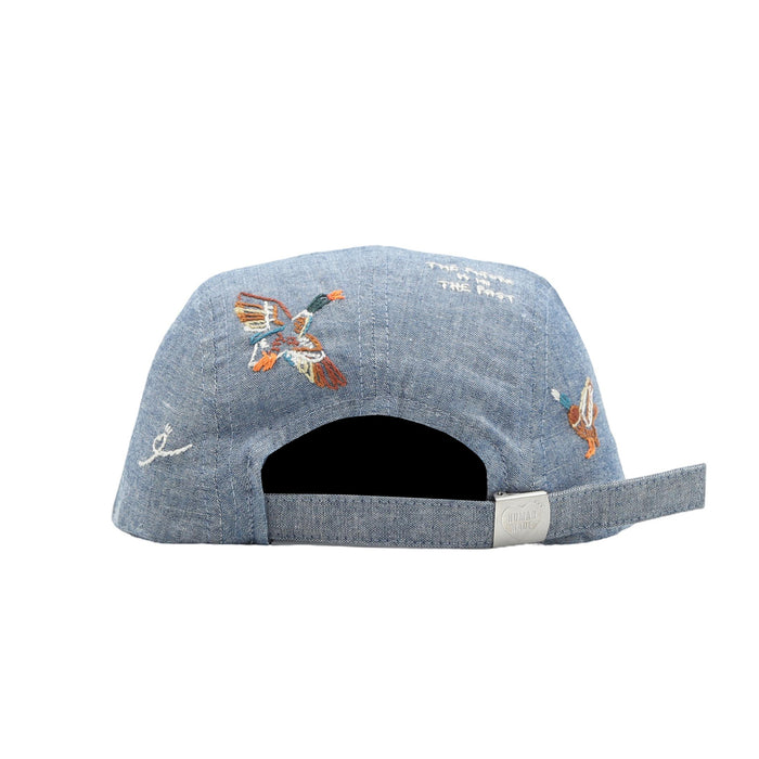 4 Panel Chambray Cap - Blue