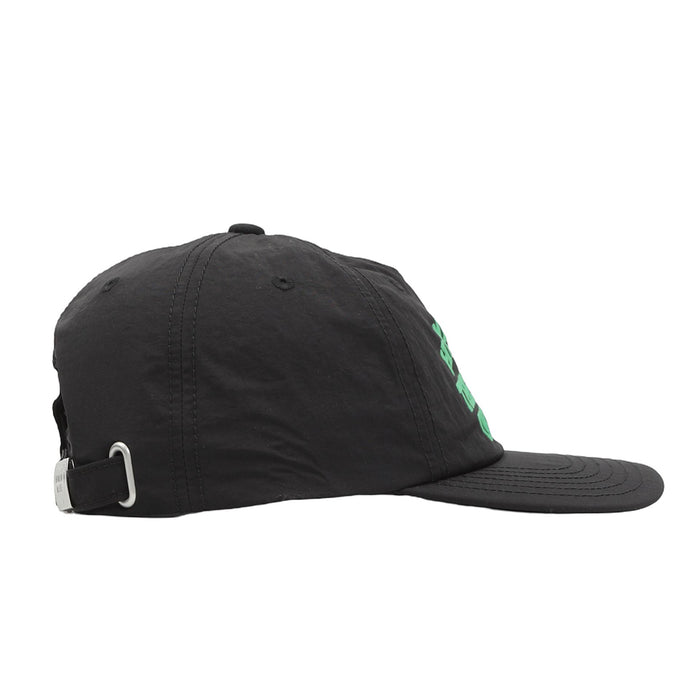 5 Panel Nylon Cap - Black