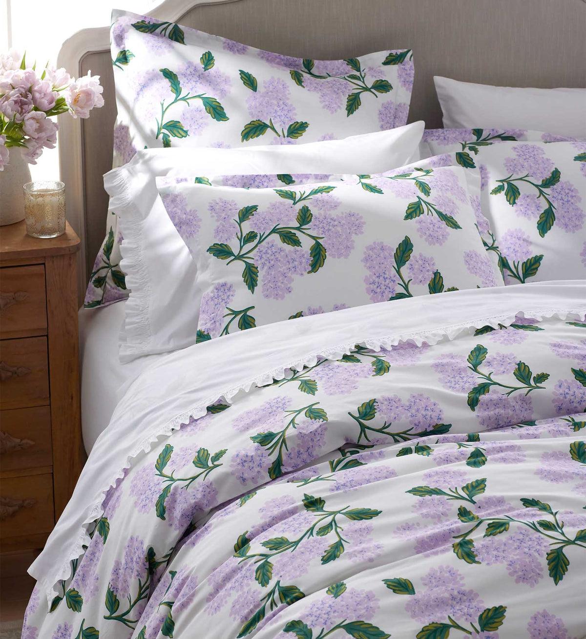 Percale Comforter - Hydrangea Lilac