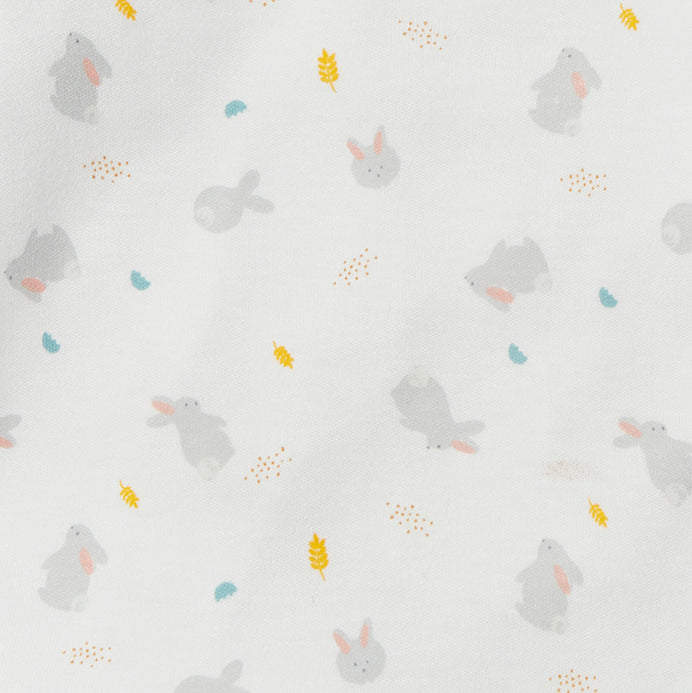 Bunny Clever Zip Sleepsuit & Bonnet Outfit