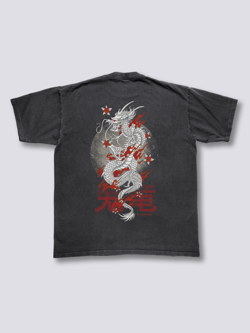 Burning Dragon Vintage T-Shirt