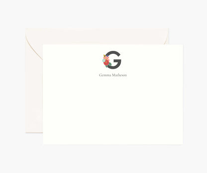Monogram Personalized Stationery - G