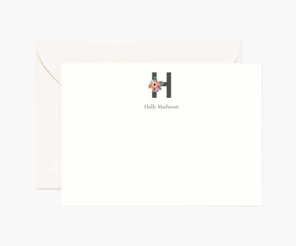 Monogram Personalized Stationery - H