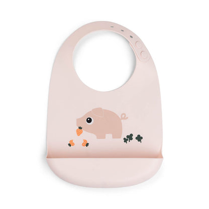 Done By Deer Silicone Bib - Pigee Powder