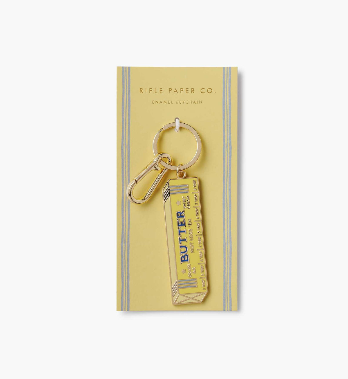 Enamel Keychain - Butter Not Lose 'Em