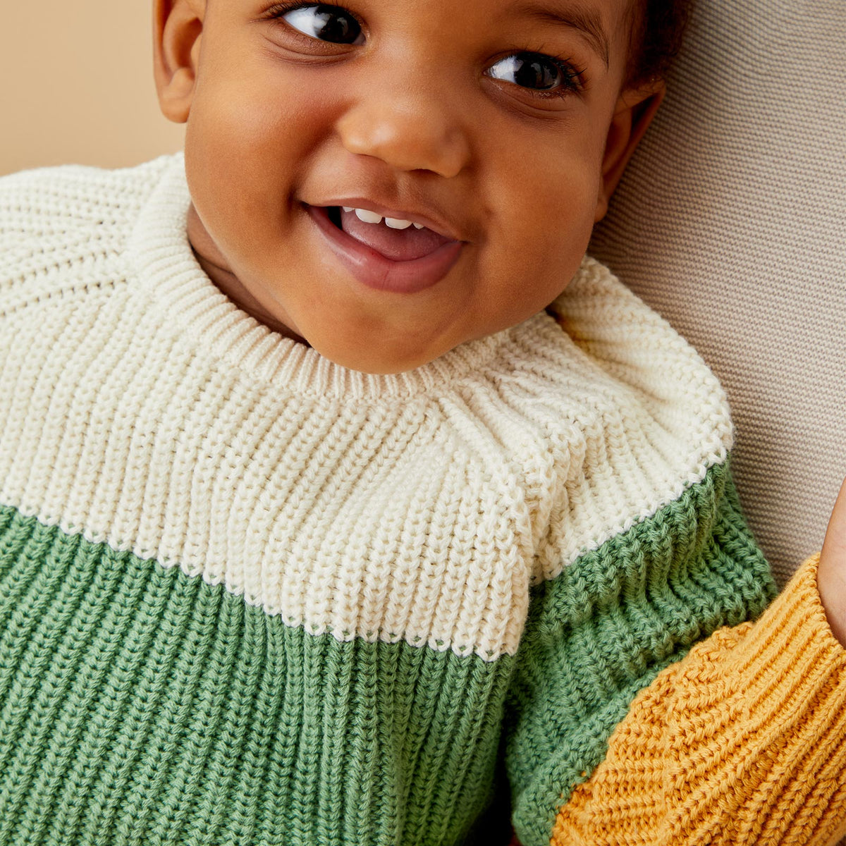 Colourblock Stripe Knitted Jumper