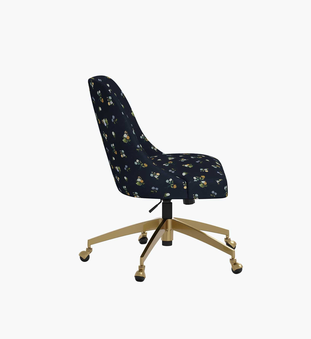 Oxford Desk Chair - Ditsy Dahlia Navy