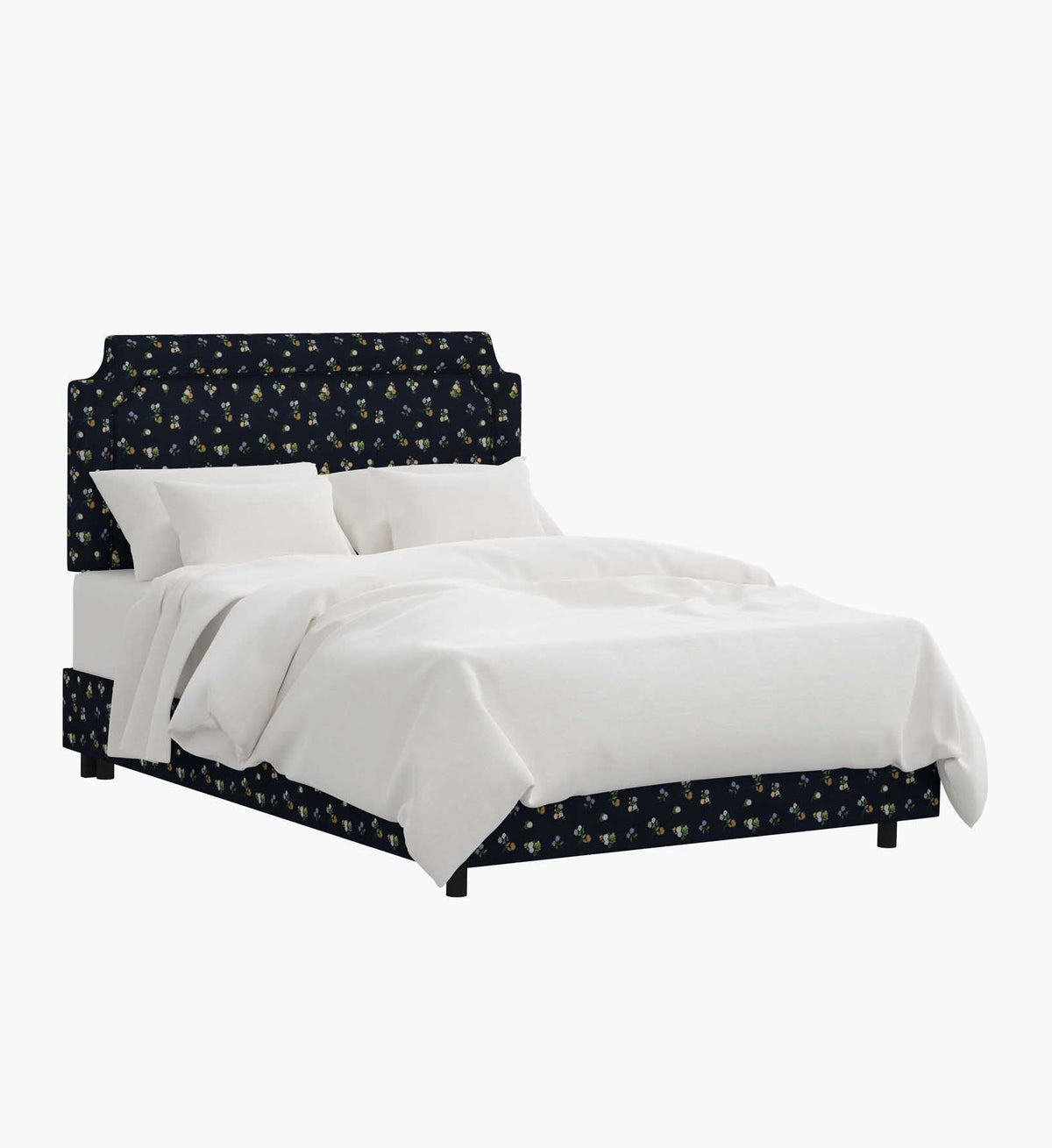 Hampton Bed - Ditsy Dahlia Navy