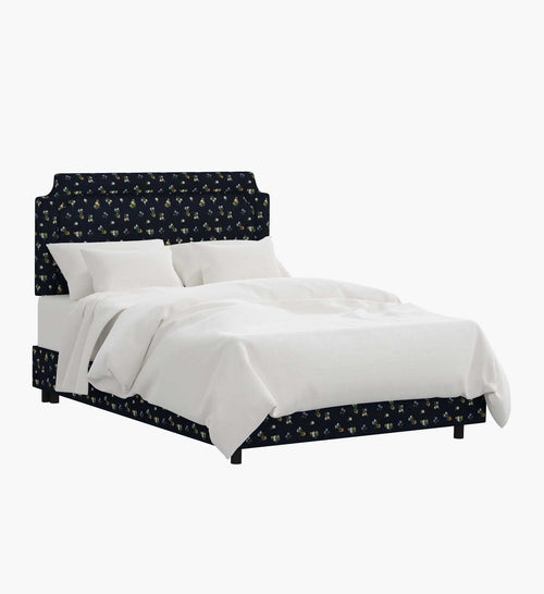 Hampton Bed - Ditsy Dahlia Navy