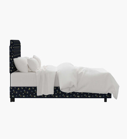 Hampton Bed - Ditsy Dahlia Navy