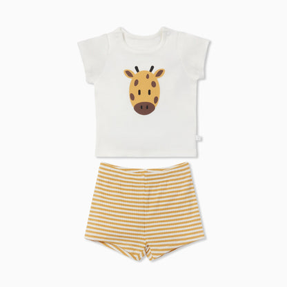 Giraffe Short Sleeve Pyjamas