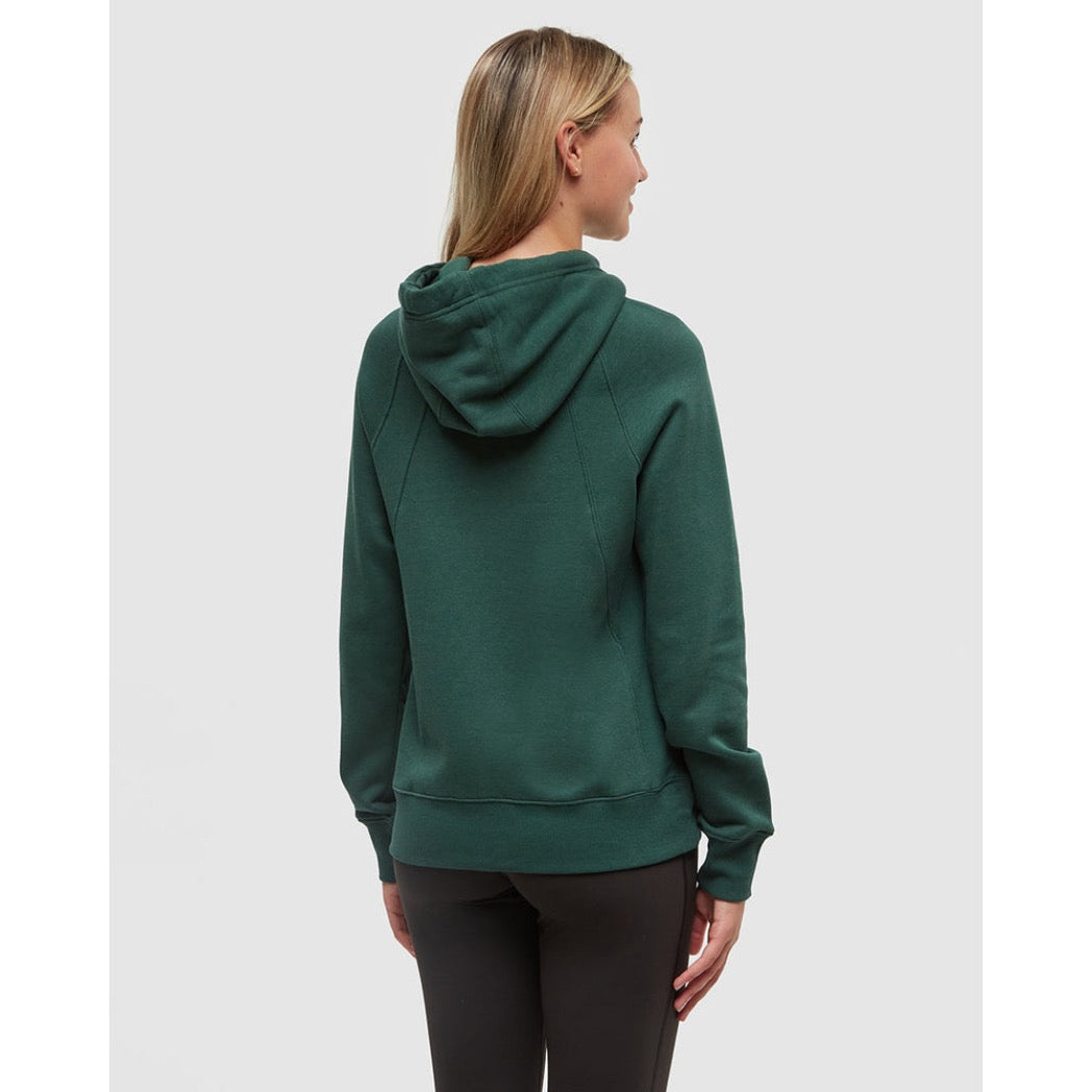 TENTREE - WOMENS ZIP ELM HOODIE | Forest Pine