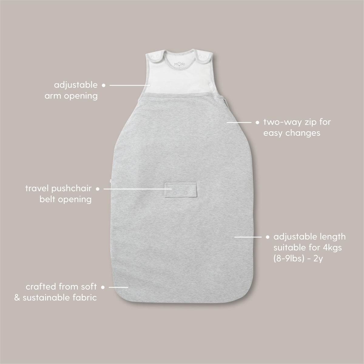 Clever Winter Sleeping Bag 2.5 TOG - Blue Stripe