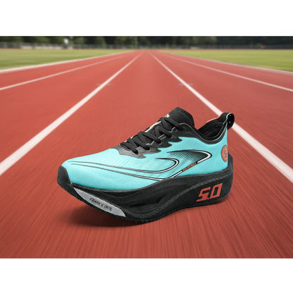 2026 Men's Ultra-Light Carbon Plate Speed Training with Trendy Sports Design EVA Insole for Autumn Season Casual Running Shoes