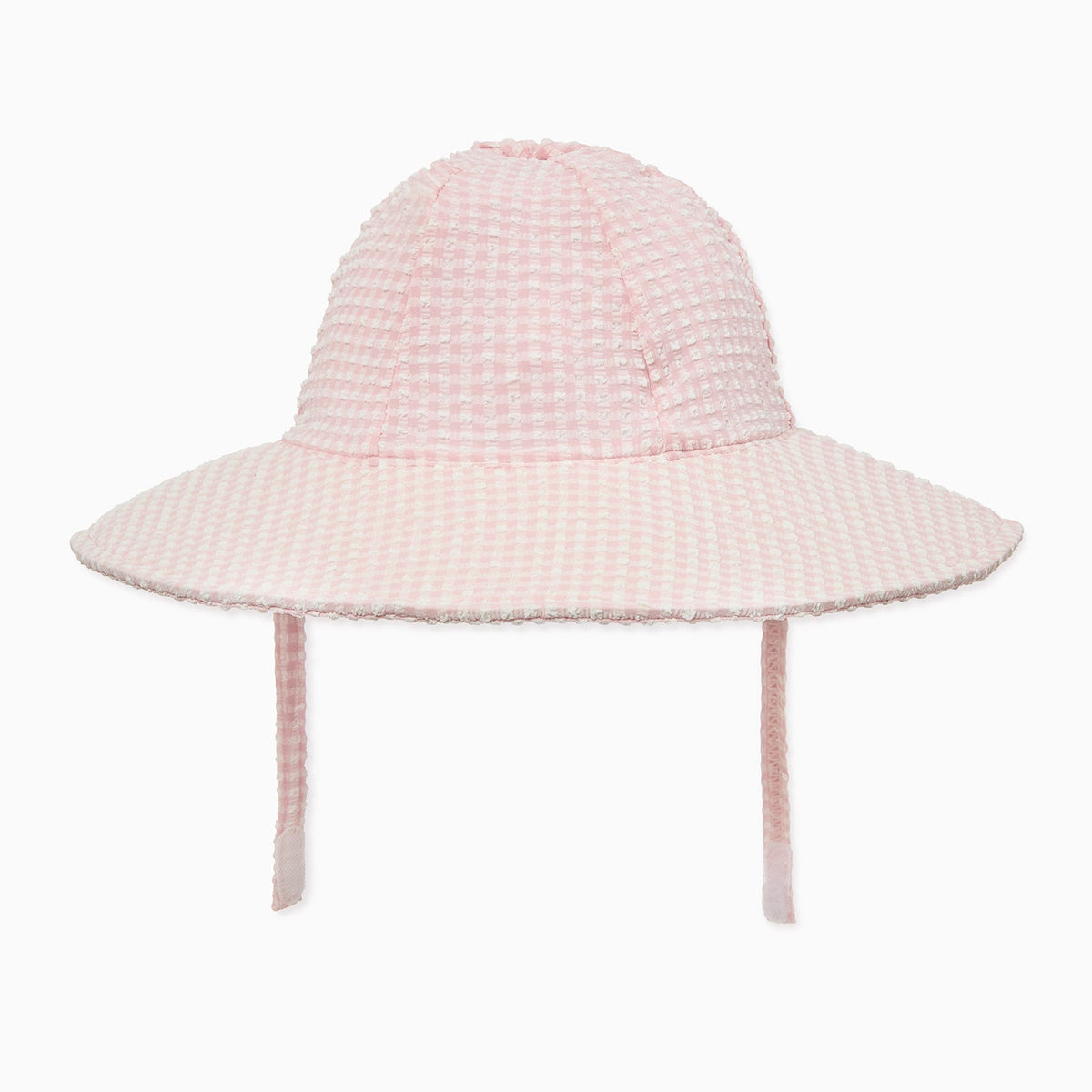 Gingham Seersucker Floppy Sunsafe Hat