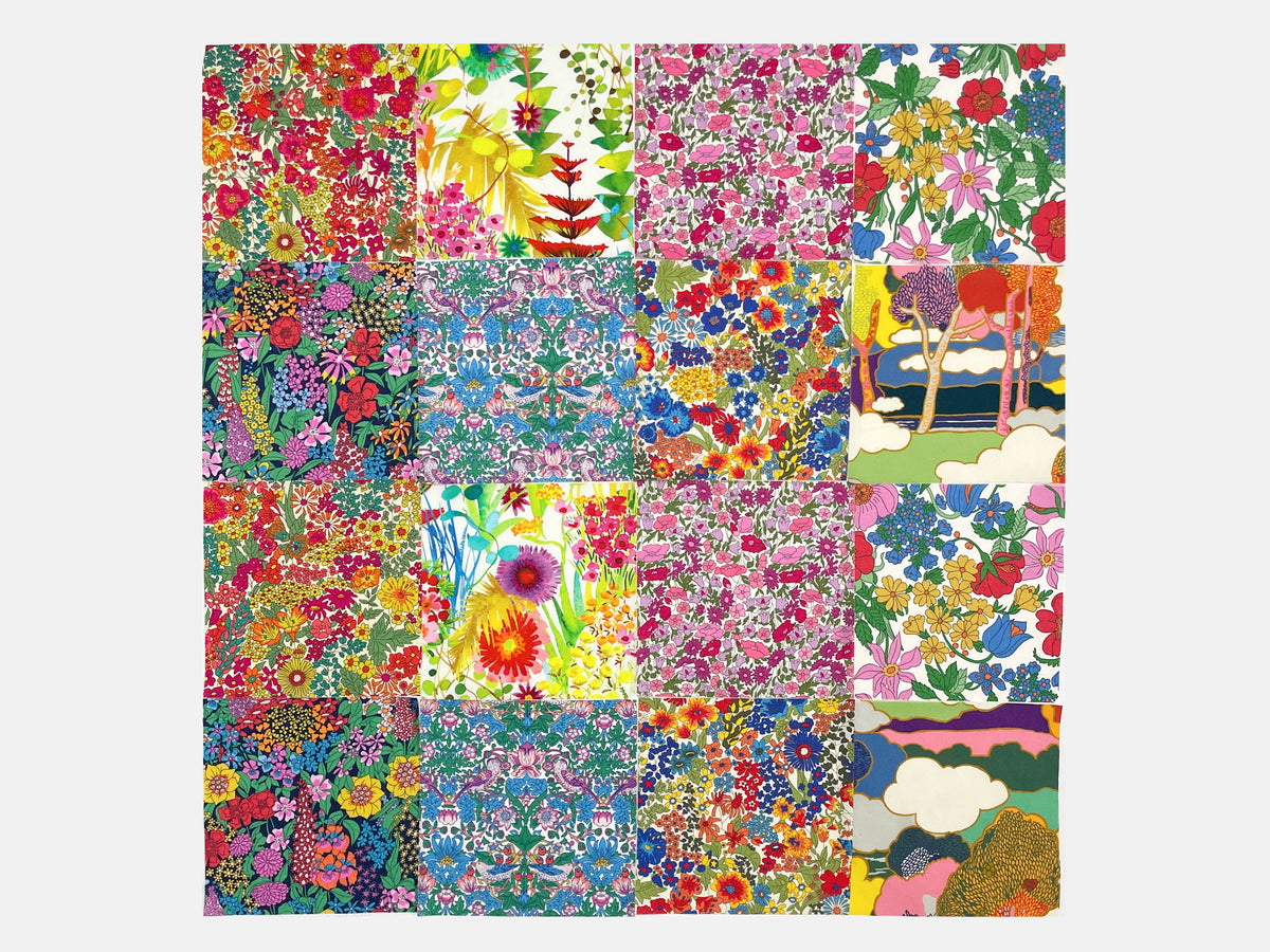 Liberty Fabrics Tana Lawn™ Cotton 5" Brights Charm Squares, Pack of 16