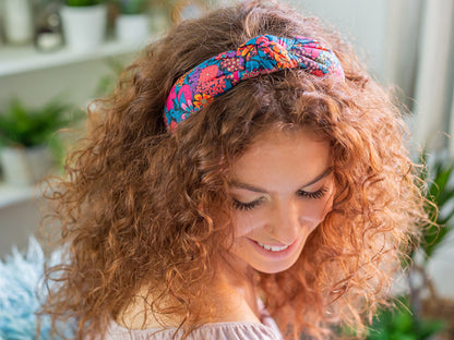 Padded Knot Headband - Liberty Strawberry Thief Spring F Print