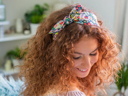 Side Bow Headband - Liberty Capel U Print