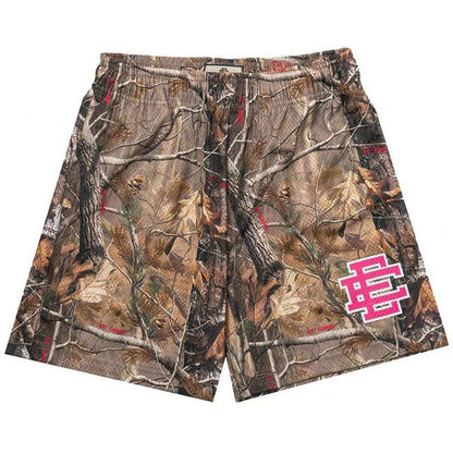 New EE American casual fitness shorts muscular men sports quarter pants mesh breathable style European and American stars with the same style
