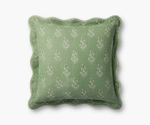 Paisley Pillow - Green