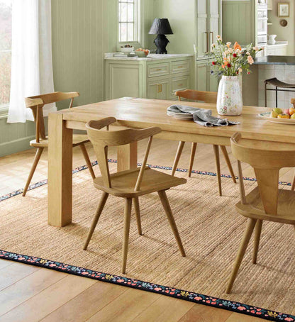 Costa Wildwood Jute Rug - Natural & Black
